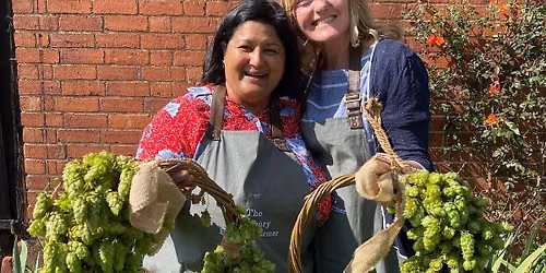 Create a fresh hop wreath