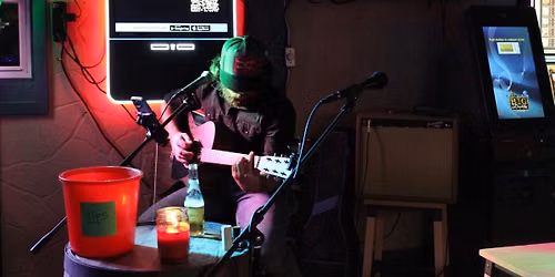Devin Thoreson on the patio