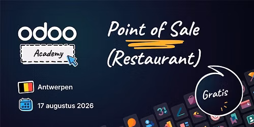 Odoo Academy Point of Sale (Restaurant) Antwerpen