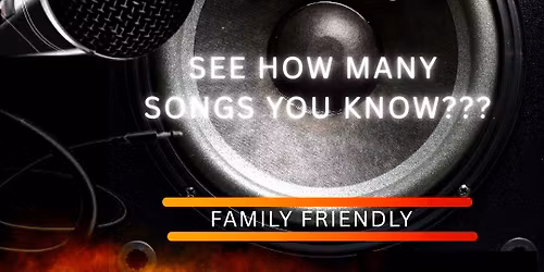 MUSIC BINGO for the whole family