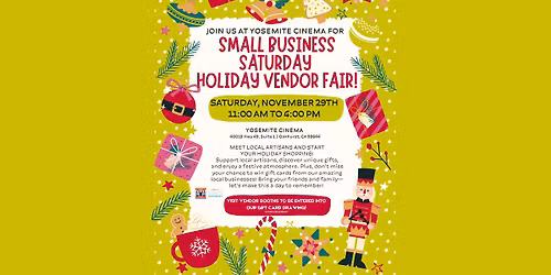Small Business Saturday Holiday Vendor Event
