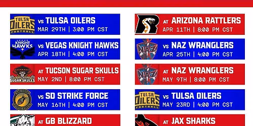 Iowa Barnstormers vs. San Antonio Gunslingers