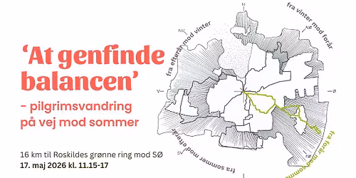 At genfinde balancen - Pilgrimsvandring p\u00e5 vej mod sommer