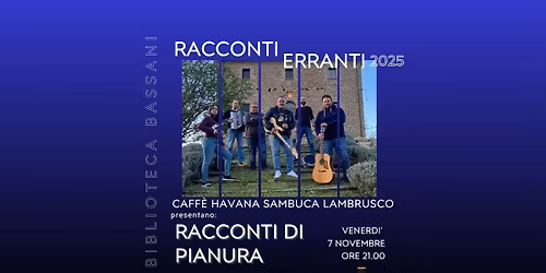 Racconti di pianura: Caff\u00e8 Havana Sambuca Lambrusco in concerto
