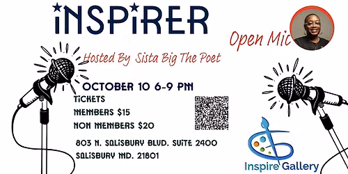 Inspire Gallery Open Mic With Sista Big
