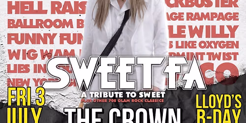 GlamStar\u2019s Sweet FA Solo Tribute Show live at The Crown, Wyke