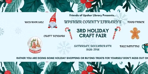 3rd Holiday Craft Fair