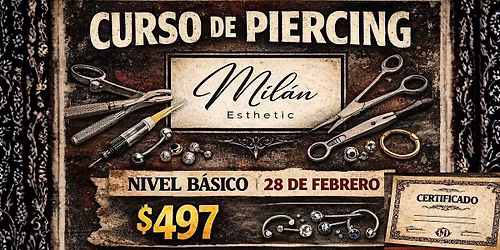 Curso de Piercing - nivel b\u00e1sico