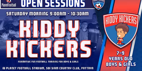 Saturday - Kiddy Kickers (7-9 Years ONLY)
