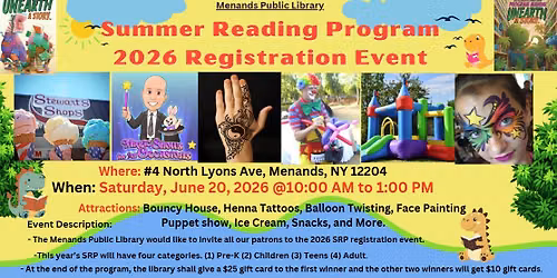 Summer Reading Kick-Off Event 2026