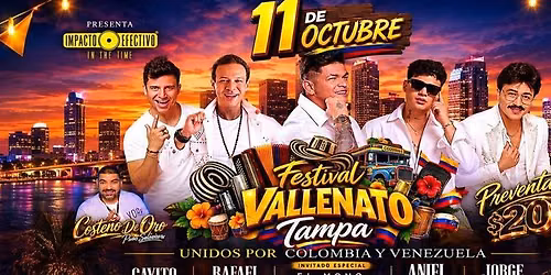FESTIVAL VALLENATO TAMPA UNIDOS POR COLOMBIA Y VENEZUELA