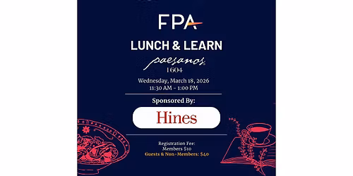 FPA SATX March Lunch & Learn with Hines Securities