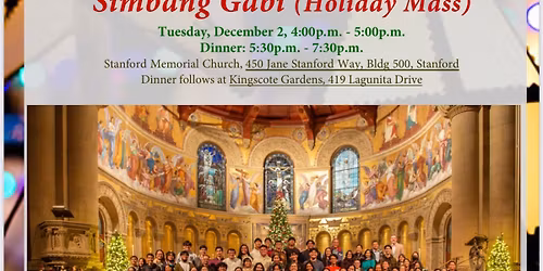 Simbang Gabi at Stanford Memorial Church