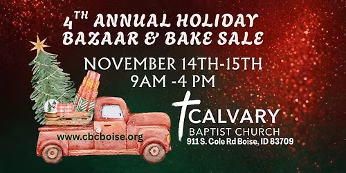 4th Annual Holiday Bazaar & Bake Sale