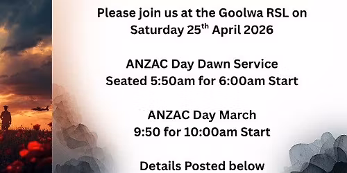 ANZAC Day @ The Goolwa RSL