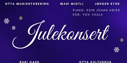 Julekonsert: Otta musikkforening med solistene Mari Midtli og J\u00f8rgen Ryen