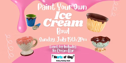 Paint Your Own Ice Cream Bowl