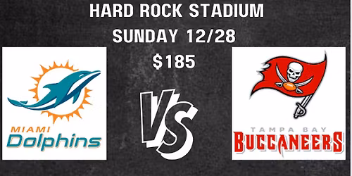 Dolphins vs Buccaneers 