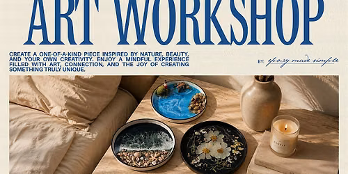 Resin Art Workshop - Create Your Own Ocean or Botanical Charcuterie Plate