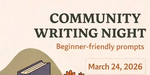 FREE Community Writing Night - All levels welcome