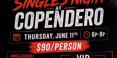 Singles Night at Copendero