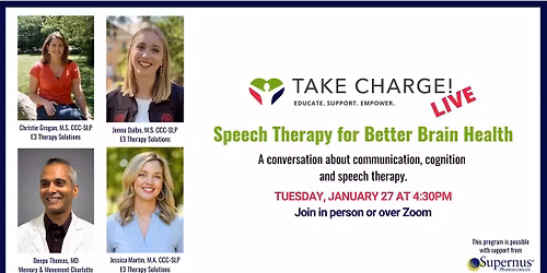 Take Charge Live - Speech Therapy for Better Brain Health