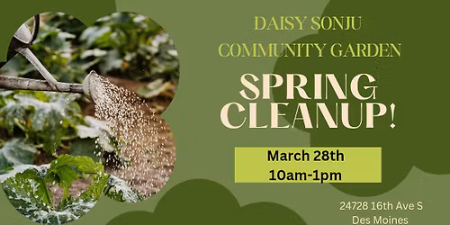 Daisy Sonju Community Garden Spring Cleanup 