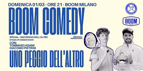 Stand Up Comedy - Boom Comedy Special Uno Peggio dell'Altro Adami\/Pietrini