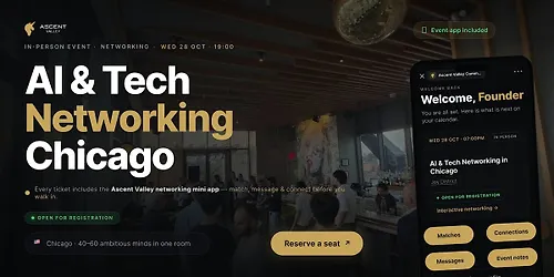 AI & Tech Networking Event in Chicago by Ascent Valley
