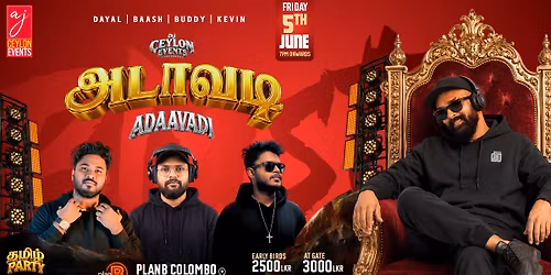 ADAAVADI Tamil Party Night | Friday 5th June 