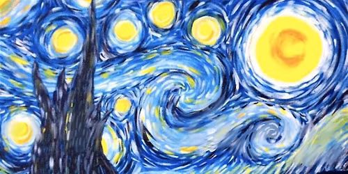 Starry Night-Lucky Strike Holland-Paint and Sip Event!