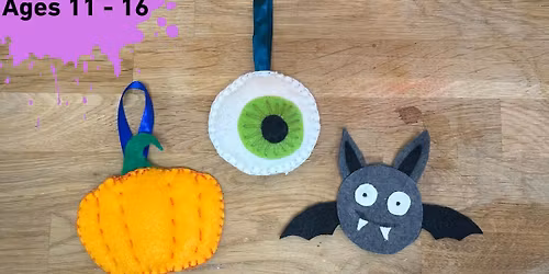 Teens Felt Halloween Decorations Workshop \ud83c\udf83
