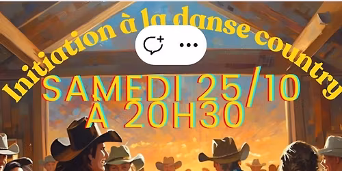 Initiation à la danse country le 25/10