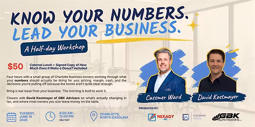 Know Your Numbers. Lead Your Business.