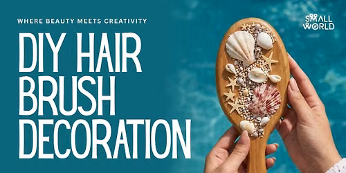 DIY Hair Brush Decoration