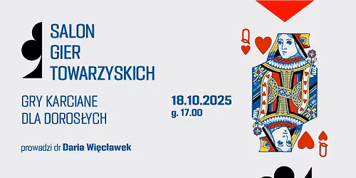 Salon Gier Towarzyskich  – gry karciane dla dorosłych. Warsztaty cykliczne
