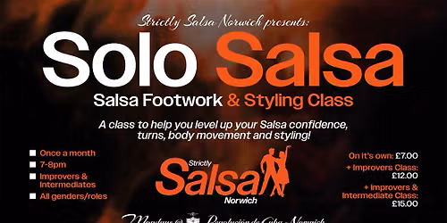 Solo Salsa Footwork, Turns and Styling Class with Marwa | Improvers\/Intermediate dancers only