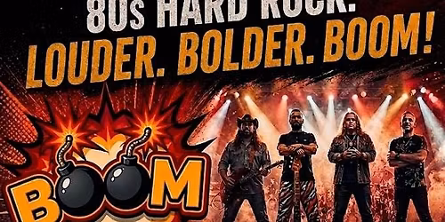 BOOM! Live in Concert at Rockwell Brewery! Friday 9\/18\/26 8PM