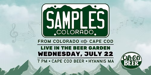 The Samples LIVE at Cape Cod Beer