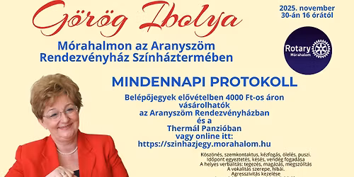 G\u00f6r\u00f6g Ibolya: Mindennapi protokoll