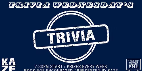 Trivia Wednesdays at The Royal Mail Hotel Sebastopol: Presented by Kaze Entertainment