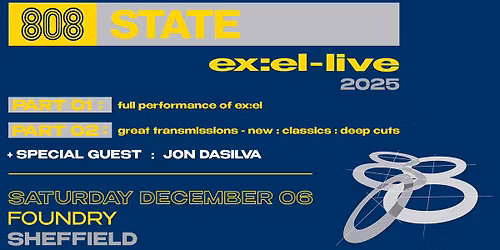 808 STATE :  EX : EL - LIVE - SHEFFIELD
