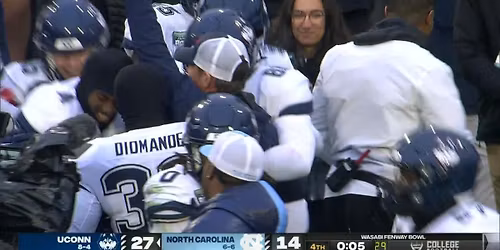 North Carolina Tar Heels at UConn Huskies Football at Pratt & Whitney Stadium at Rentschler Field