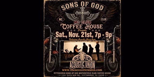 11\/21 Acoustic Union @ Sons of God MC Club 7pm