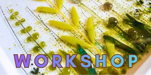 Fused Glass Framed Art Piece with Sarah Myatt Glass