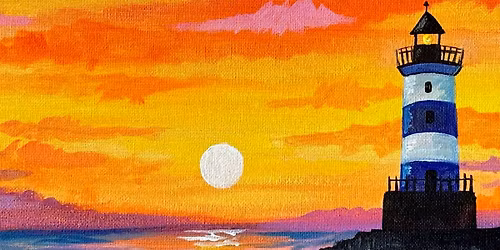 Lighthouse Sip & Paint Event @ The Plough & Harrow Hill Top - No experience required