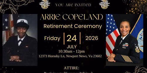 ITCM Arrieanne Copeland Retirement Ceremony