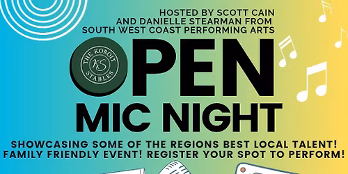 Open Mic Night at The Koroit Stables - Friday 14th November 2025