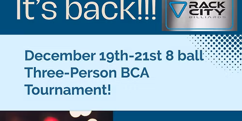 BCA 3 person tournament