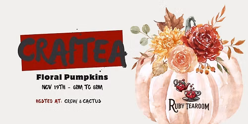 CrafTEA: Floral Pumpkins